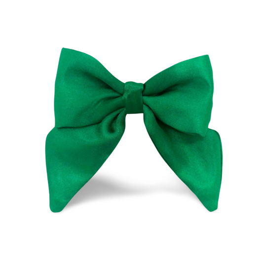 grüne Satinschleife