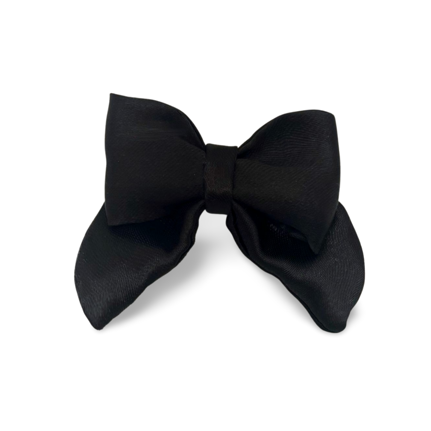 schwarze Satinschleife mini