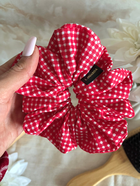 MIA Scrunchie XL rot kariert