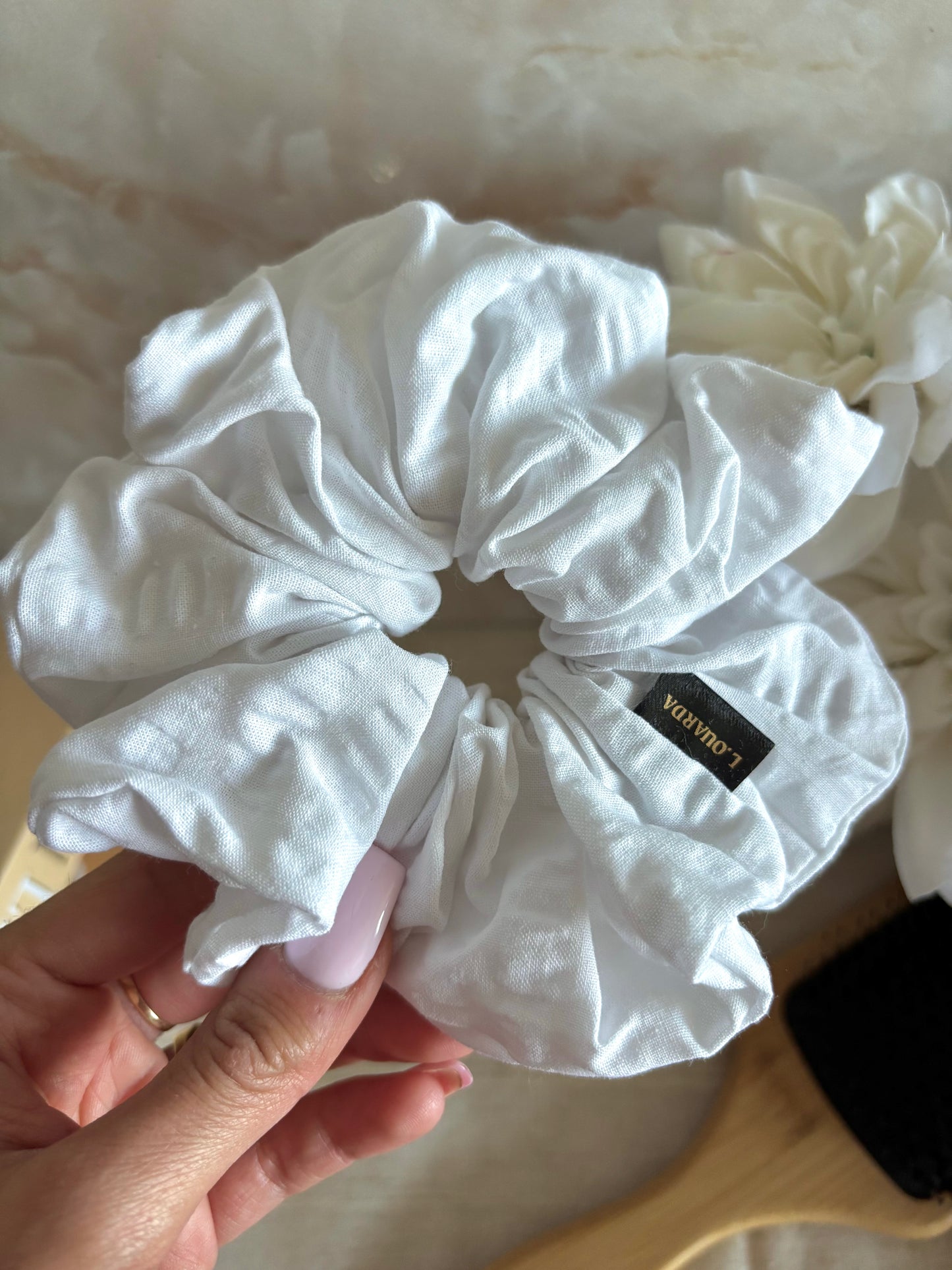 ALBA Scrunchie XL weiß