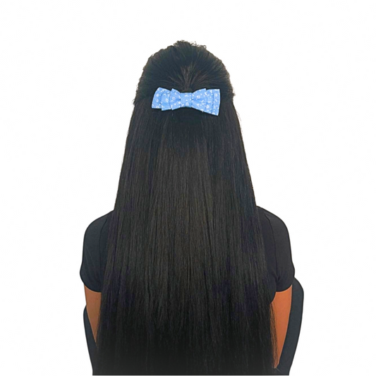 Haarschleife hellblau mittelgroß