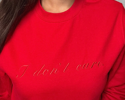 I DON'T CARE - Col ras du cou