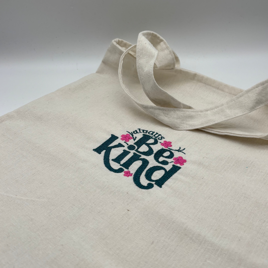 BE KIND - Totebag aus Rohbaumwolle