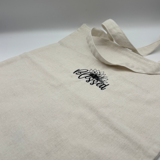 BLESSED - Totebag aus Rohbaumwolle