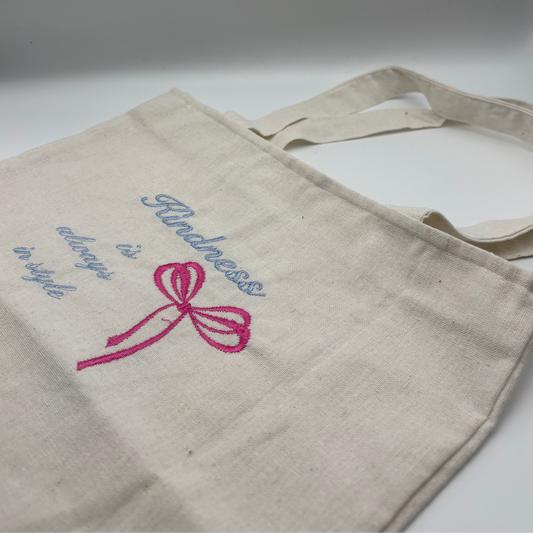 KINDNESS IS ALWAYS IN STYLE - Totebag aus Rohbaumwolle