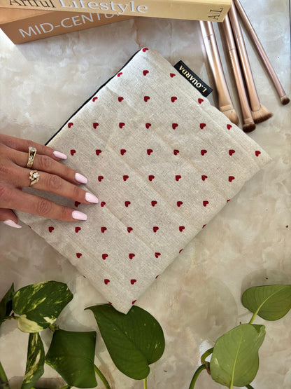 Trousse à maquillage plate