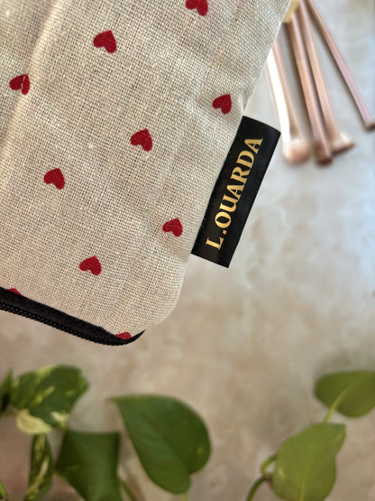 Trousse à maquillage plate