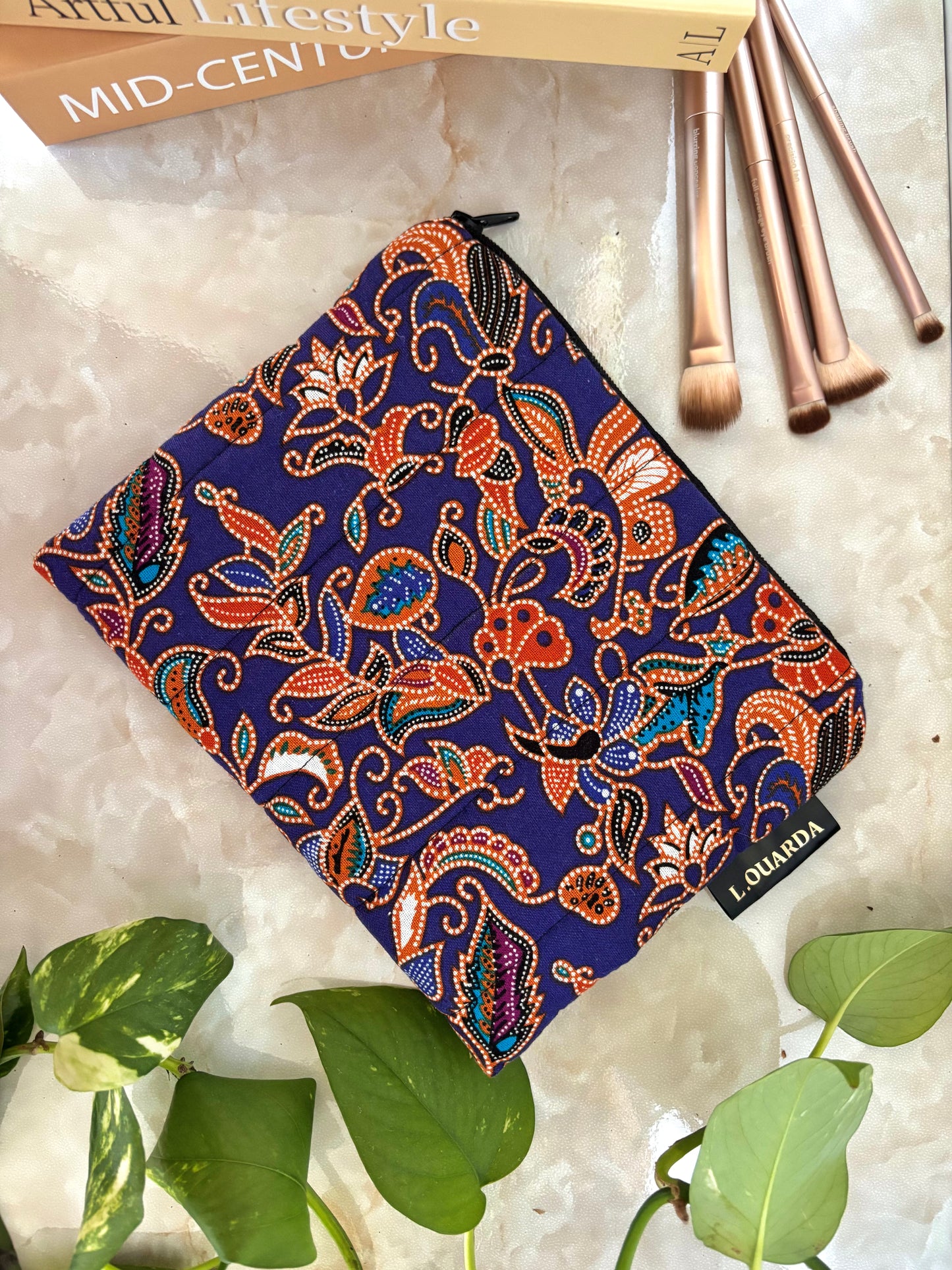 trousse de maquillage plate