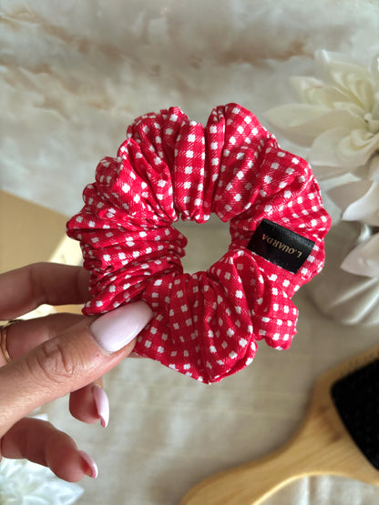 MIA Scrunchie regular rot kariert