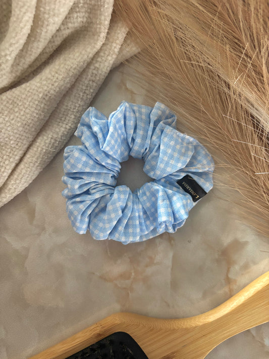 MIA Scrunchie regular hellblau kariert