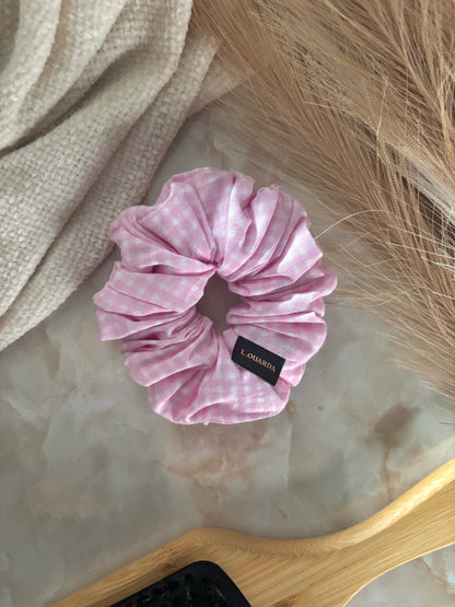 MIA Scrunchie regular rosa kariert