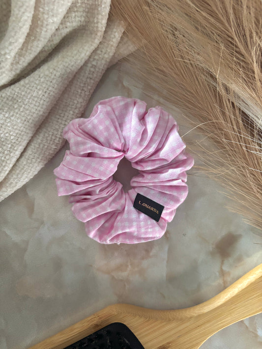 MIA Scrunchie regular rosa kariert