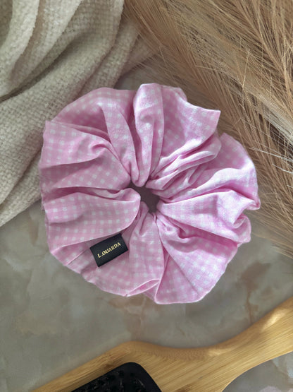 MIA Scrunchie XL rosa kariert
