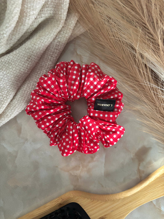 MIA Scrunchie regular rot kariert